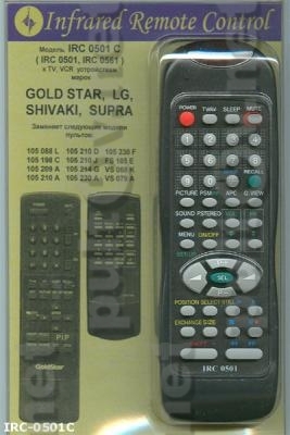 заменяющий IRC-0501C [LG , Gold Star, TV, VCR]