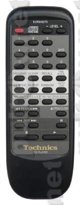 EUR645275 пульт для CD-проигрывателя Panasonic SL-PG4