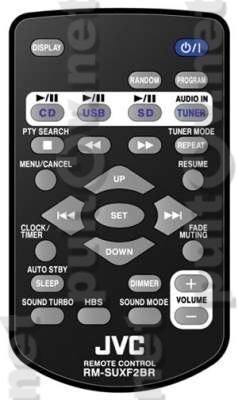 RM-SUXF2BR пульт для музыкального центра JVC UX-F2BE
