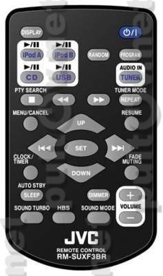 RM-SUXF3BR пульт для музыкального центра JVC UX-F3B