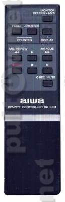 RC-S104 пульт для кассетного стерео магнитофона Aiwa AD-F810