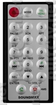 SM-CDM1042 пульт для автомагнитолы Soundmax