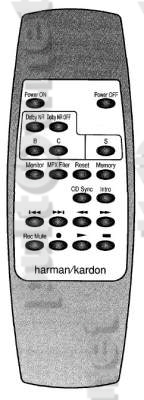 TD470 пульт для кассетной деки Harman/Kardon